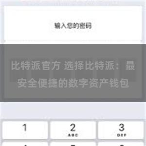 比特派官方 选择比特派：最安全便捷的数字资产钱包