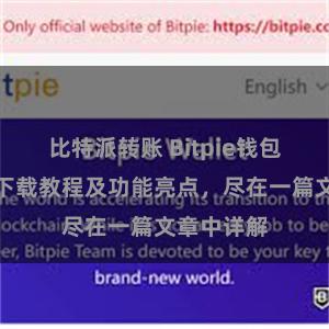 比特派转账 Bitpie钱包最新版本下载教程及功能亮点，尽在一篇文章中详解