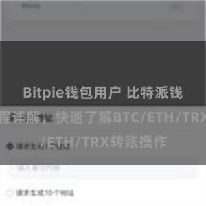 Bitpie钱包用户 比特派钱包转账教程详解，快速了解BTC/ETH/TRX转账操作