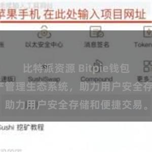 比特派资源 Bitpie钱包：打造数字资产管理生态系统，助力用户安全存储和便捷交易。