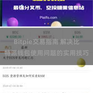 Bitpie交易指南 解决比特派钱包使用问题的实用技巧