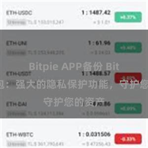 Bitpie APP备份 Bitpie钱包：强大的隐私保护功能，守护您的资产