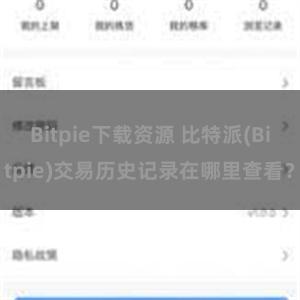 Bitpie下载资源 比特派(Bitpie)交易历史记录在哪里查看？