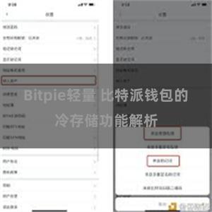 Bitpie轻量 比特派钱包的冷存储功能解析